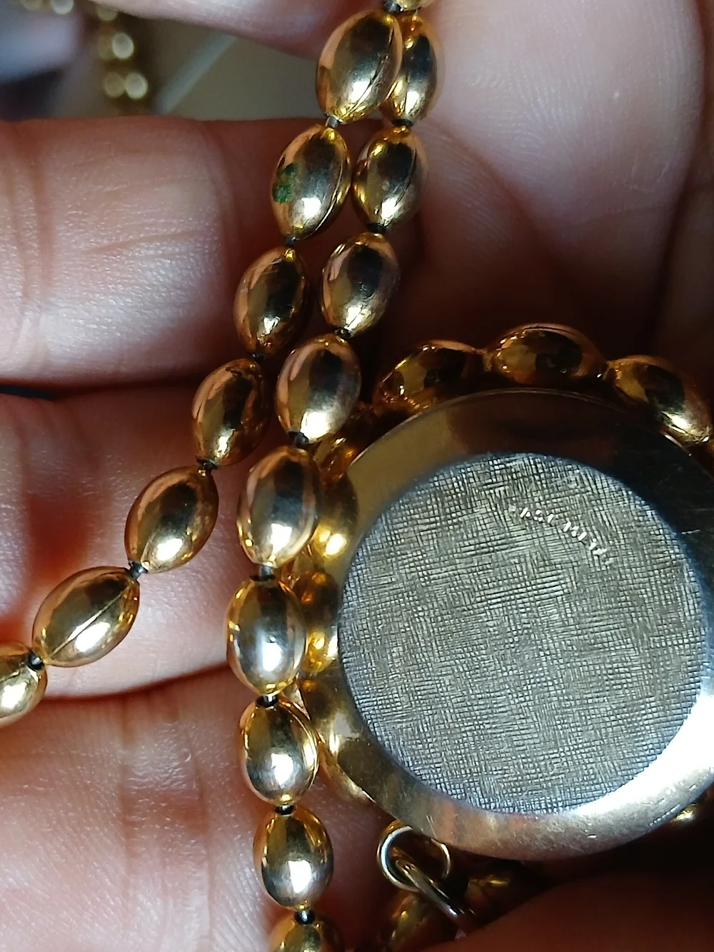 Gold-Tone Long Beaded Necklace Watch - Women Accessories